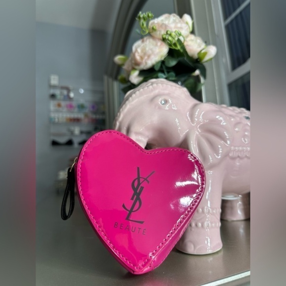 YSL Beaute Pink Heart Pouch
